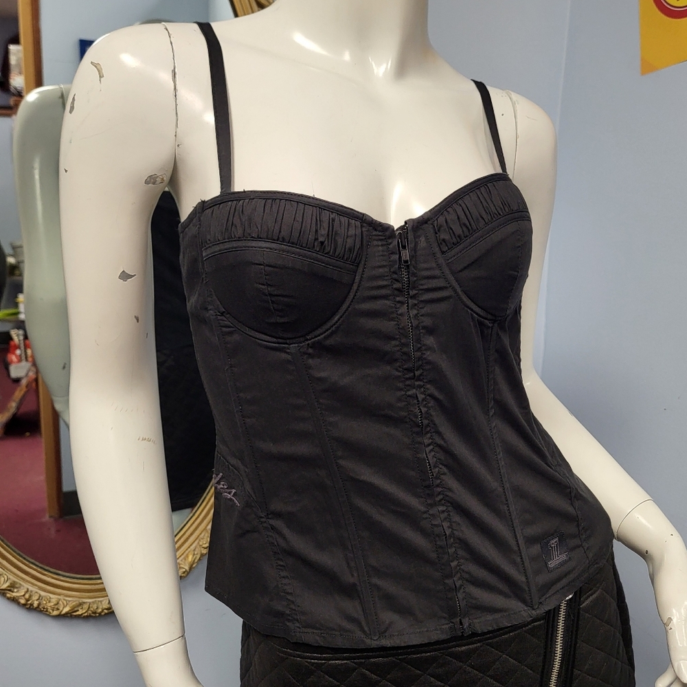 NO FREE RIDES Harley Davidson Bustier Top S